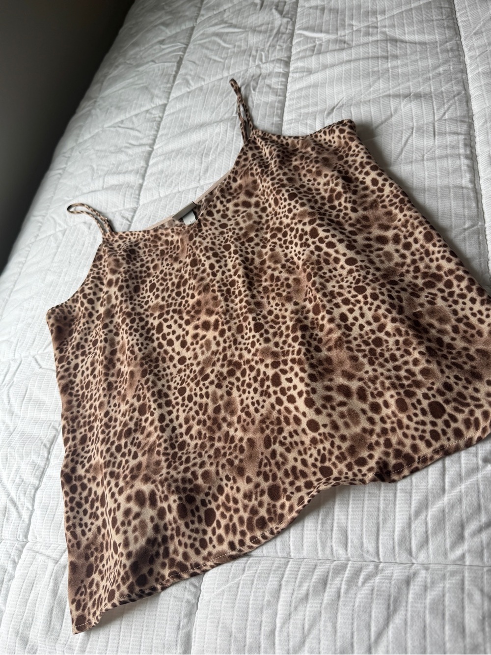A New Day leopard print tank top with adjustable straps size L - Picture 2 of 8